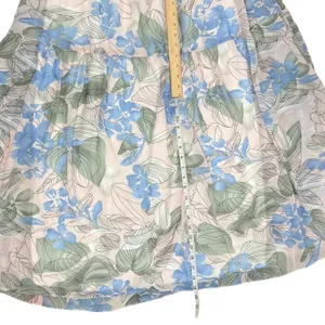 Big Water Blue Sky Pink Blue Green Floral Flutter Tie Back Maxi Dress S NEW Tags thumbnail 7