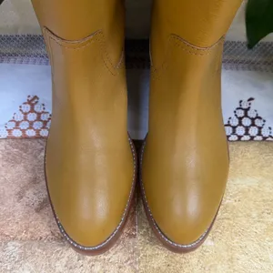 NEW Frye Women’s Camryn Leather Tall Pull-On Banana Knee-High Heel Boots Size 10 thumbnail 4