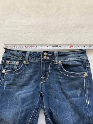 Miss Me Bootcut Jeans Size 27 Embellished Flap Pocket Y2K Denim thumbnail 15