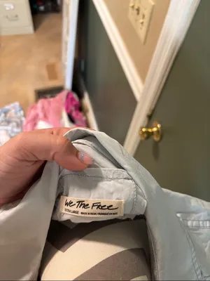 We The Free Light Blue Button-Down Shirt thumbnail 4