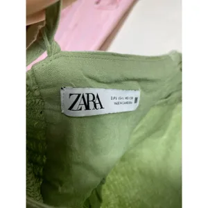 Zara‎ Women Linen Blend L Maxi Dress Ruched Side Slit Bodycon Strappy Sleeveless thumbnail 4