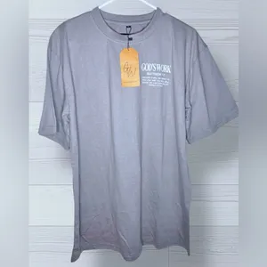 NWT GOD WORK Women’s/Mens Oversized Drop Shoulder Graphic Worship Tee thumbnail 5