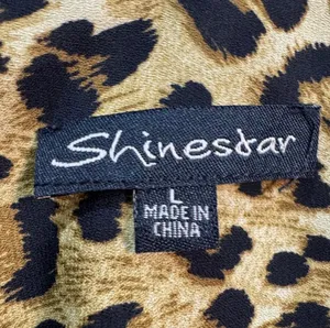 Brown Shinestar Leopard Print Strappy Tank Size L EUC thumbnail 5