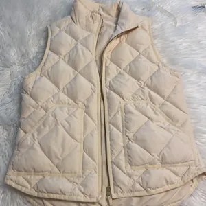 J.Crew Puffer Vest size S BNWOT length 25” bust 36” color cream thumbnail 13