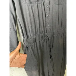 Cloth & Stone Black Utility Jumpsuit Relaxed Tencel Minimalist Casual Chic Small thumbnail 3
