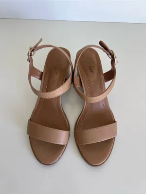 Style & Co. Ankle Strap Block Heel Sandal Tan Nude thumbnail 2
