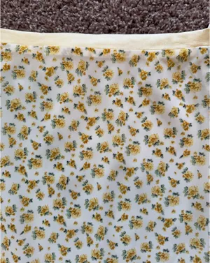 Yellow Floral Maxi Skirt thumbnail 5