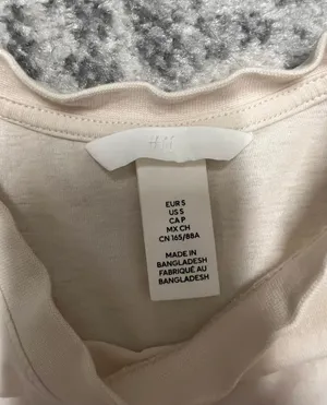 H&M Off-White Graphic Tee thumbnail 3