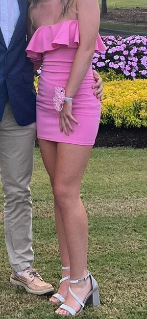Beginning Boutique Light Pink Mini Dress thumbnail 2