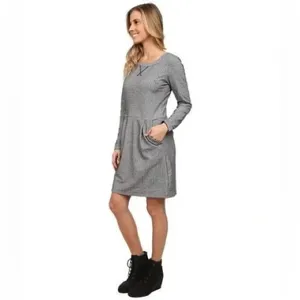 Patagonia Women’s Long Sleeve Dress | Gray Herringbone | Size Medium thumbnail 9