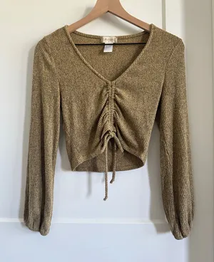 Altar’d State long sleeve rouged top thumbnail 1