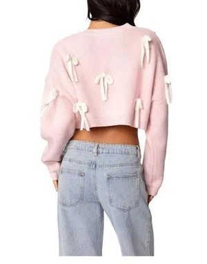 Cropped Pink Sweater thumbnail 2