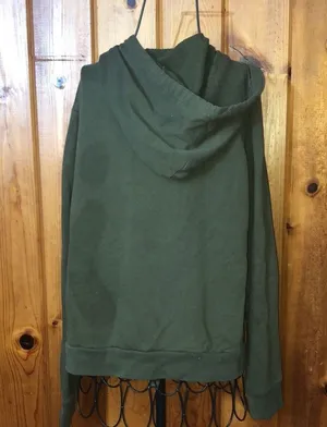 Pink Victoria’s Secret olive green sweatshirt hoodie size large causal wear top​ thumbnail 6