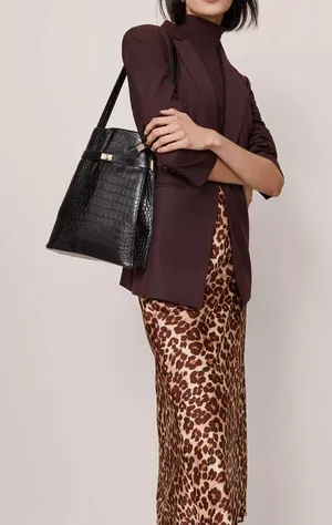 2bella Leopard Print Satin Midi Dress Size M | Animal Print Slip Skirt thumbnail 1