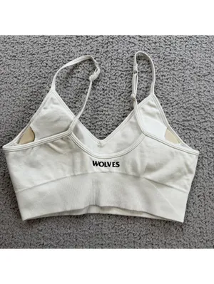 Darc Sport Wolves 2015 SHE Seamless Sports Bra White Adjustable Bodybuilding Gym thumbnail 2
