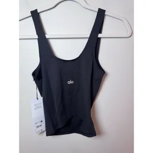 Alo Yoga Softsculpt Precision Tank Top Small Black NWT thumbnail 2
