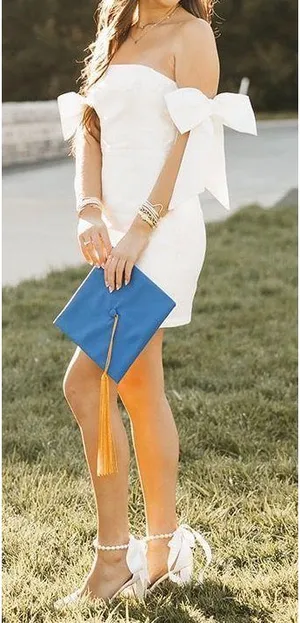 Lulus Perfectly Forever White Off-the-Shoulder Bow Mini Dress thumbnail 1