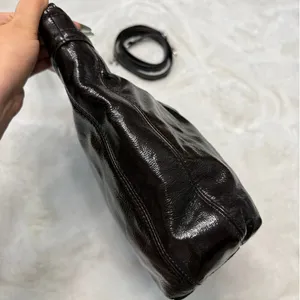 Coach Ashley Dark Brown Patent Leather Shoulder Bag F20462 thumbnail 4
