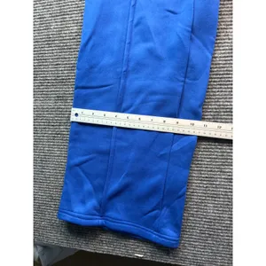 Royal Blue Wide Leg Pintuck Sweatpants Womens‎ Medium Fleece Lined Drawstring thumbnail 8