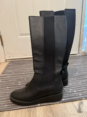 DV by Dolce Vita Tall Black Leather Boots thumbnail 2