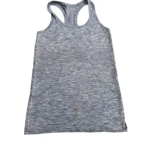Lululemon Swiftly Tech Racerback Tank Size 4 Light Gray Marl Fitted Sporty‎ Gym thumbnail 2