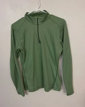 Patagonia Capilene Midweight Zip-Neck women's base layer top size large thumbnail 1