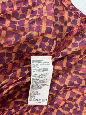 Free People Women Cotton Top Red Gotta Have You Tunic Floral Oversized M thumbnail 8