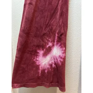 Victoria's Secret Y2K Pink Velour Pants Fold Over‎ Bootcut In Burgundy Size M thumbnail 9