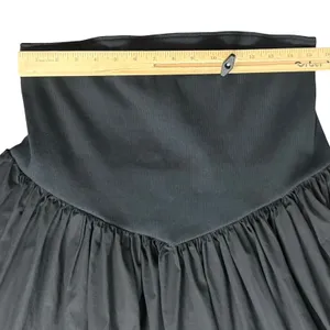 Anthropologie Black Strapless Basque Waist A-Line Midi Dress size 1X NEW Tags thumbnail 7