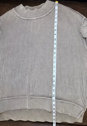 Zenana Sweater Oversized Side Slit - Cocoa S/M Cotton NWOT thumbnail 8