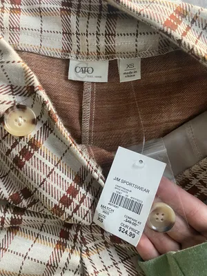 Cato BRAND NEW plaid Shorts thumbnail 2