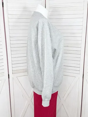 Vintage King Universal Cottagecore Floral‎ Heart Embroidered Sweatshirt Grey 2XL thumbnail 3