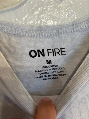 On Fire Stonewash Light Gray Sun & Moon Graphic Tee thumbnail 3