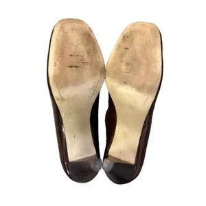 Franco Sarto Brown Patent Leather Pumps Womens 8 Used Classic thumbnail 10