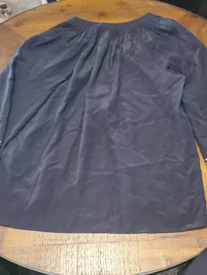 Lilly Pulitzer Black Long-Sleeve Henley Blouse with Gold Buttons thumbnail 4
