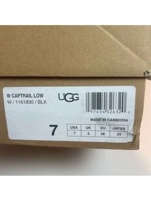 UGG CapTrail Low sneakers in black suede waterproof unisex grunge goth hiking 7 thumbnail 9