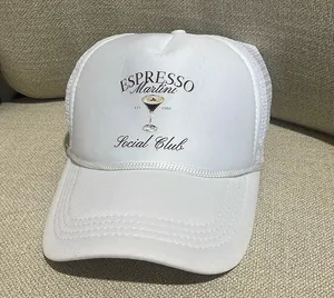 Espresso martini social club white trucker hat NEW thumbnail 1