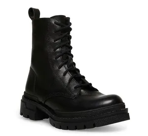 Black Leather Jamisyn Combat Boots thumbnail 1