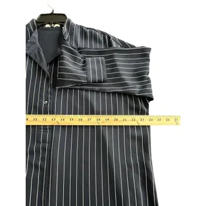 Aritzia‎ Babaton Striped Shirt Dress Blue White Midi Long Sleeve Pockets #FF10-2 thumbnail 9