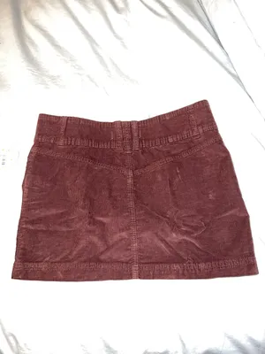 NWT corduroy mini skirt chocolate brownie thumbnail 2