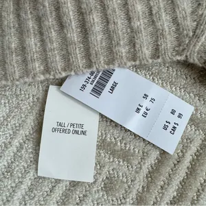 NWT abercrombie tan sweater dress Size L thumbnail 7