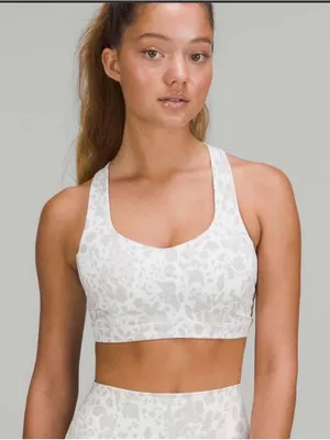 Lululemon Free to Be Serene Bra – Size 6, Light Neutral Camo, EUC thumbnail 1
