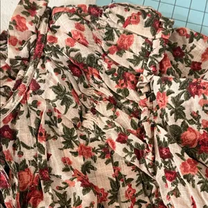 Free People Floral Blouse in Orange and Green vintage combo thumbnail 8
