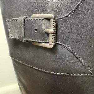 Lauren Ralph Lauren Boots Women 8.5B Sigrid Tall Riding Black Leather Equestrian thumbnail 2
