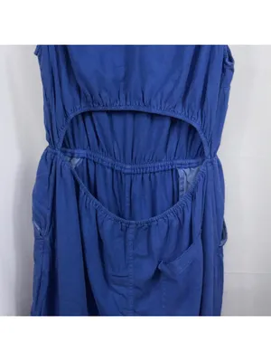 Universal Threads Blue Sleeveless Wide Leg Jumpsuit Women’s XL Cutout Back thumbnail 7