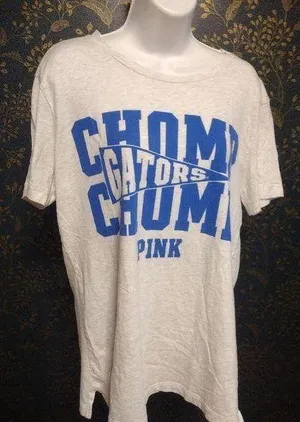 PINK Victoria's Secret Florida Gators Gray T-Shirt thumbnail 1