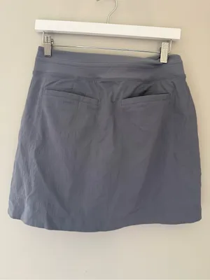 Athleta Trekkie Hiking Skort Gray Blue Built-In Shorts Women’s Size 4 thumbnail 6