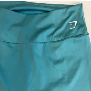 Gymshark Training High Waisted‎ Cropped Capri Leggings Teal Blue XXL B1A1U thumbnail 2
