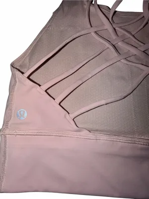 lululemon athletica Light Pink High-Neck Sports Bra thumbnail 4