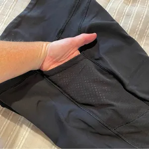 Black Mesh 28” Full Length High Rise Activewear Workout Leggings 4 thumbnail 7